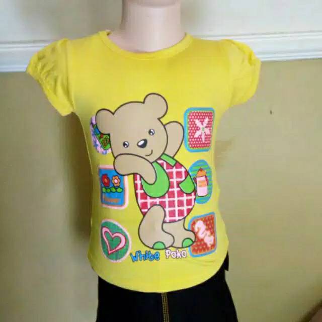 LZ.40 Kaos anak motif bear (octopus)