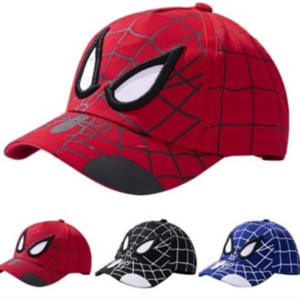 Topi Anak Spiderman Usia 2-12 Tahun Unisex