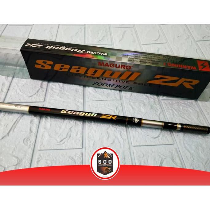 TERMURAH Joran Tegek Maguro Seagull ZR 360cm Zoom Pole High Carbon