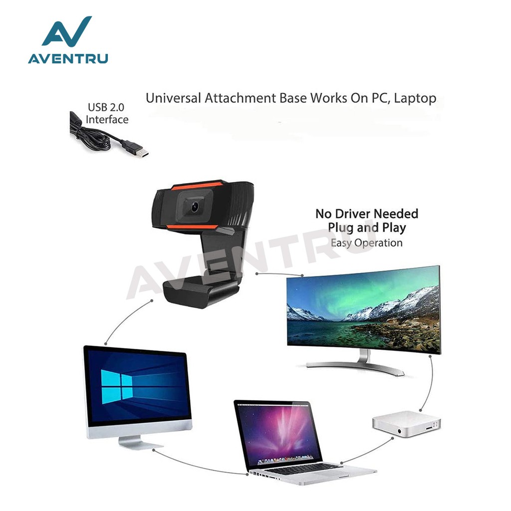 Web Cam HD 720p 1080p  Webcam Kamera PC Laptop Monitor with Built in Mic