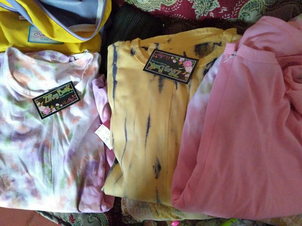 Gamis Kaos Pelangi Gita Tiedye Ori Ziray Batik Jumbo Premium