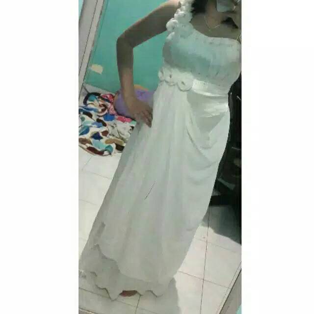 Gaun putih preloved