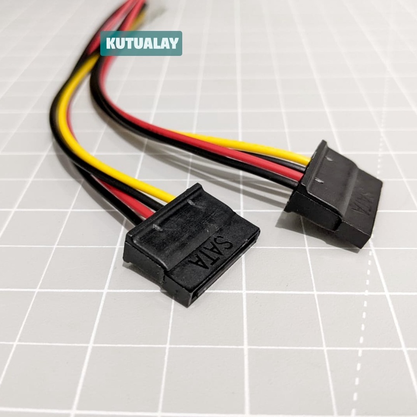 Kabel Converter Molex to SATA 2 Cabang Power SATA Cable