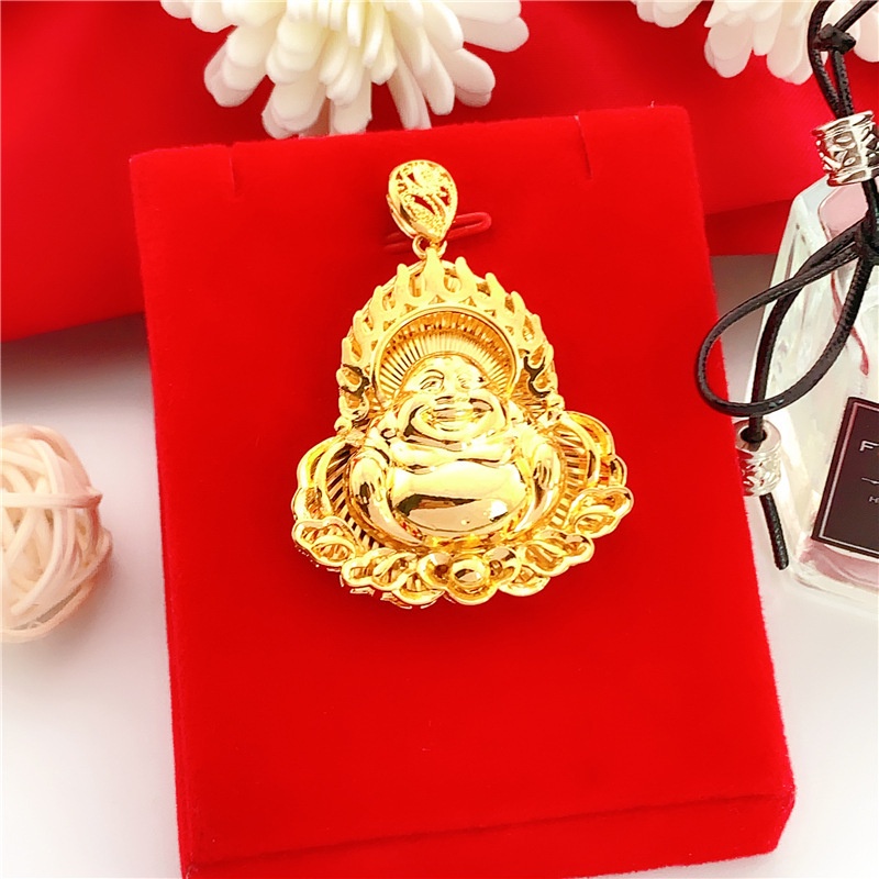 Fashion Luxury Alluvial Gold Couple Necklace