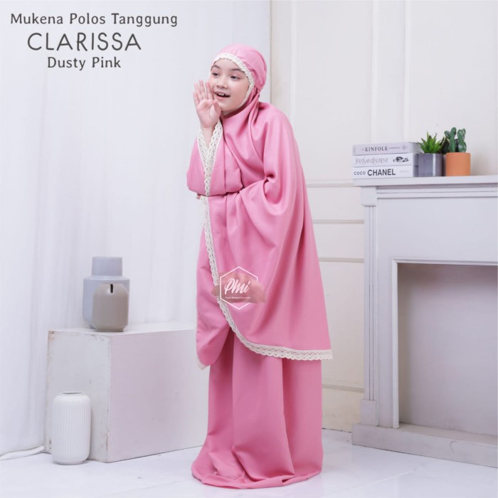 PMI MUKENA ANAK TANGGUNG POLOS CLARISSA (PINK)