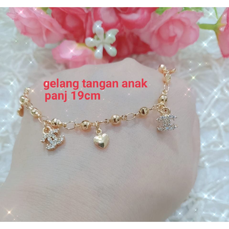 GELANG RANTAI LITLLE PONI XUPING GOLD bisa buat anak