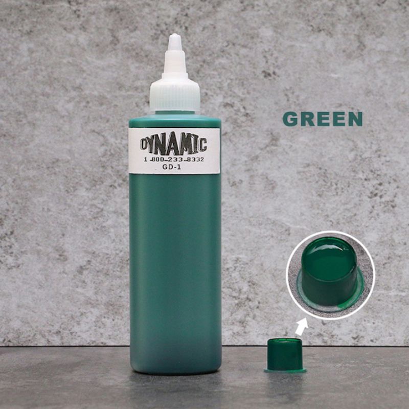 tinta tato dynamic hijau/ink tattoo green