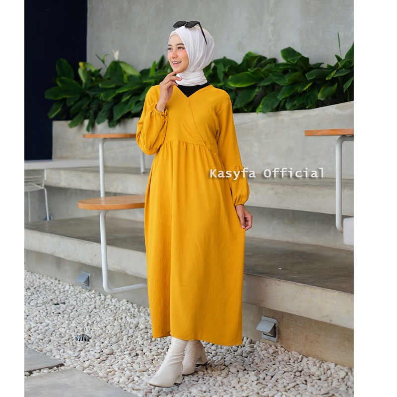 LUCY MIDI DRESS WANITA // VANESA MIDI DRESS RAYON WANITA