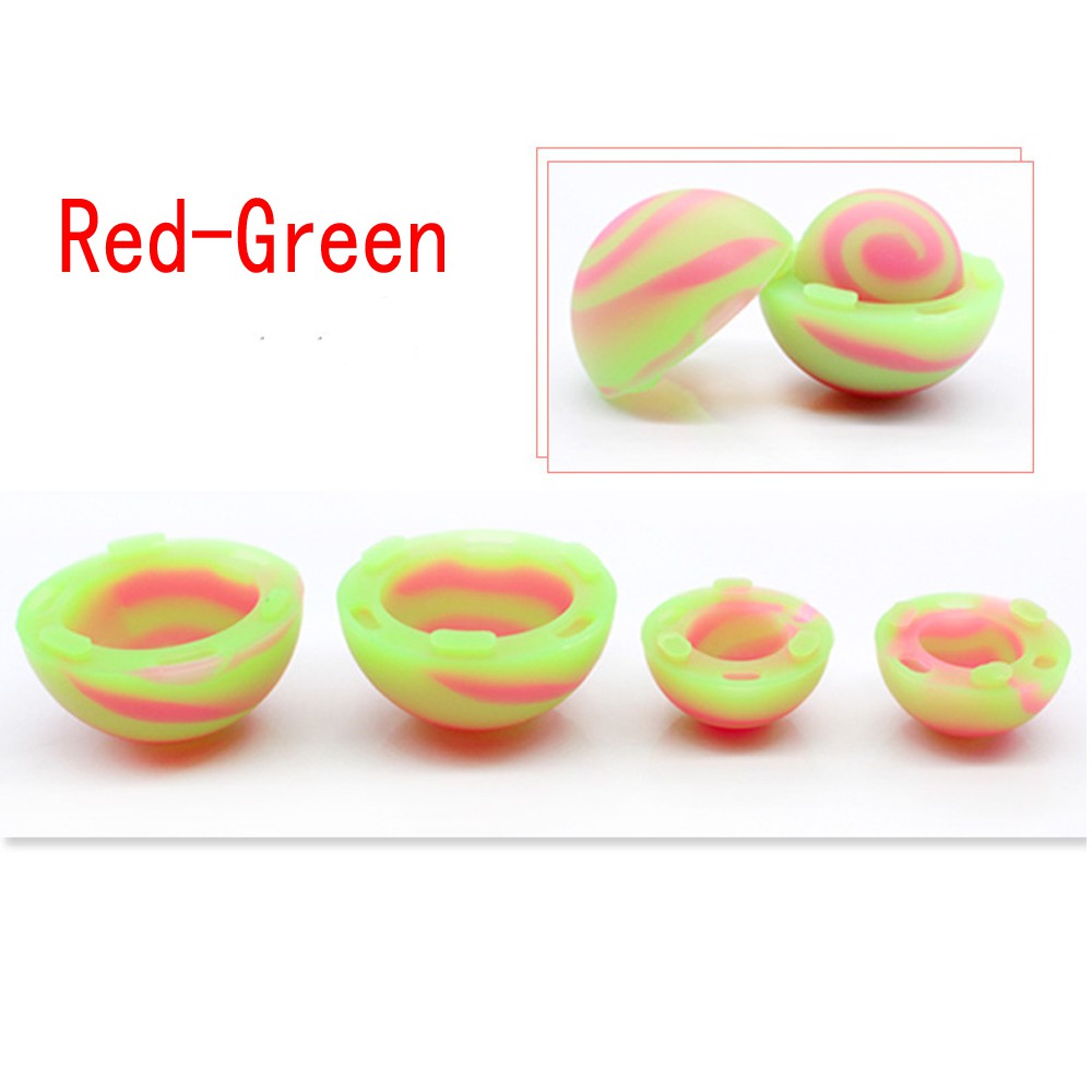 Notebook computer cooling ball foot pad universal radiator silicone portable apple anti-skid pad elevated bracket base-Red-Green