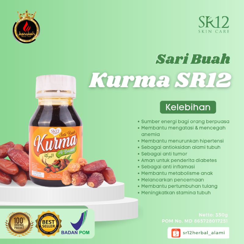 

SARI KURMA SR12/IMUN BOOSTER/VITAMIN TUBUH/BUAH KURMA ALAMI