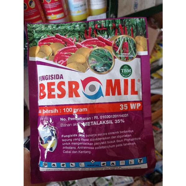 fungisida BESROMIL 35WP 100gr