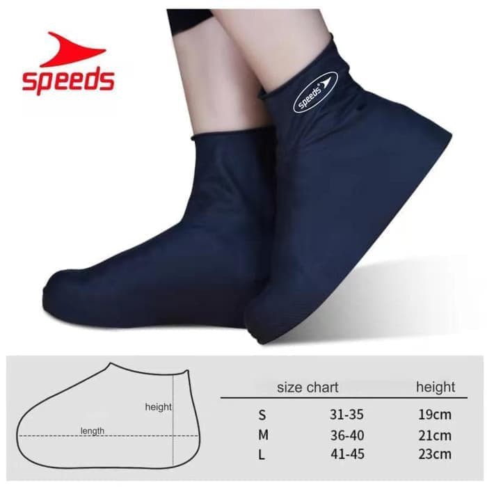 Cover Shoes Jas Pelapis Sepatu Karet Anti Air Hujan Waterproof Tinggi