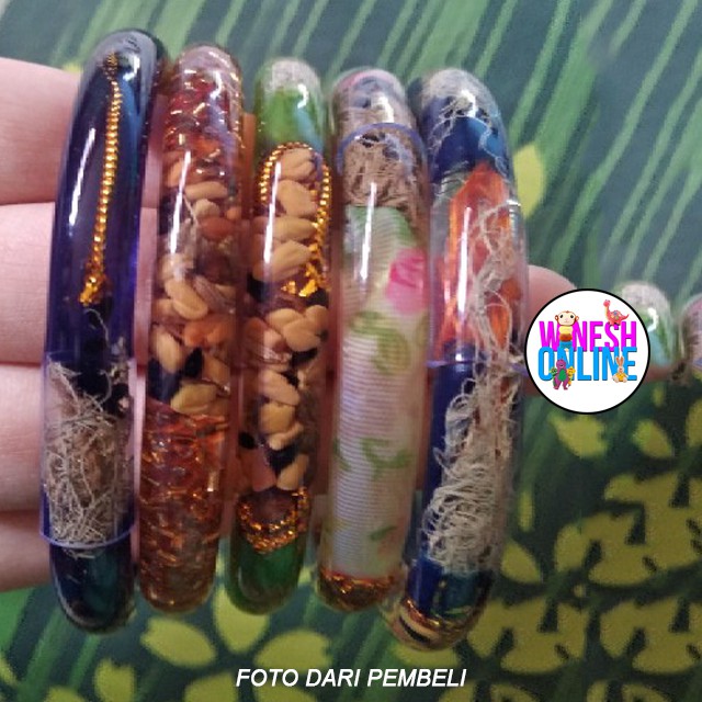 Gelang Kariango (LIMA MOTIF) / Gelang Sawan Benang/Flanel, Rasuk Angin, Mutiara, Polkadot, Bunga