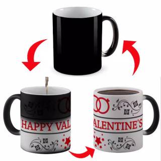 Mug Bunglon / Mug Magic Hitam Polos