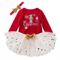 Baby christmas dress toddler baju natal bayi anak balita rok tutu