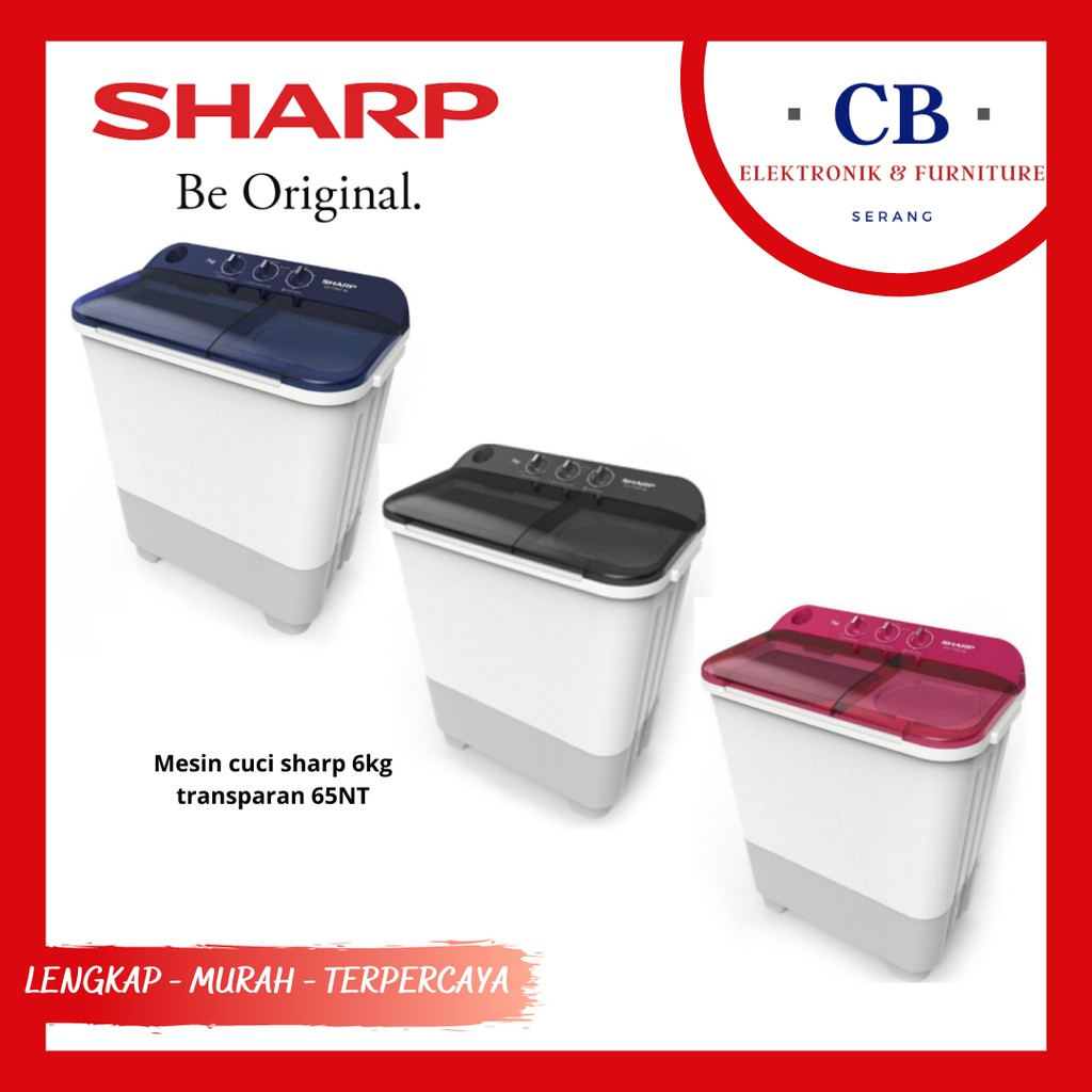 MESIN CUCI SHARP 65NT PUREMAGIC 2 6KG