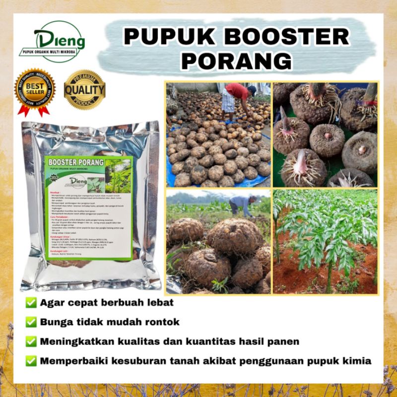 Pupuk Organik Booster Umbi Porang Premium Pembesar Umbi Porang 250 gram