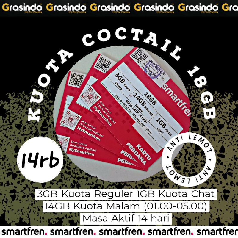 Perdana Coctail 18GB Smartfren