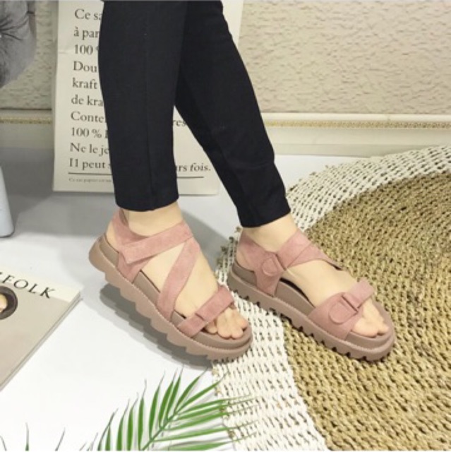 sepatu Sandal wedges 1122 import realpict