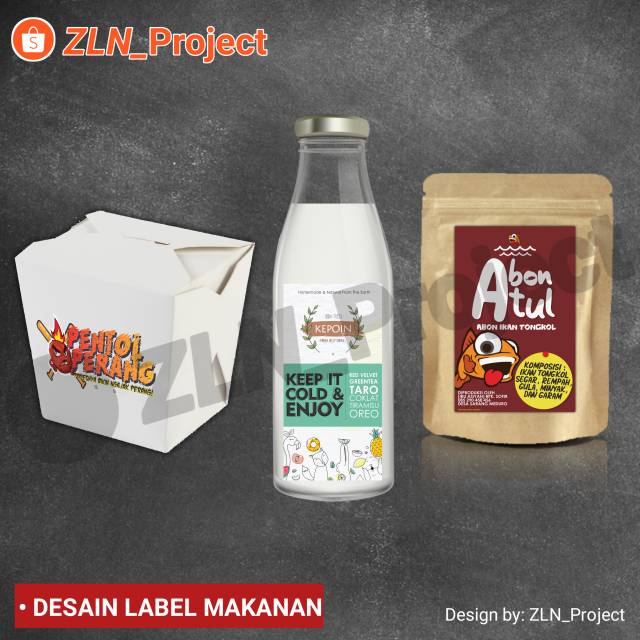 

Terlaris desain label produk makanan