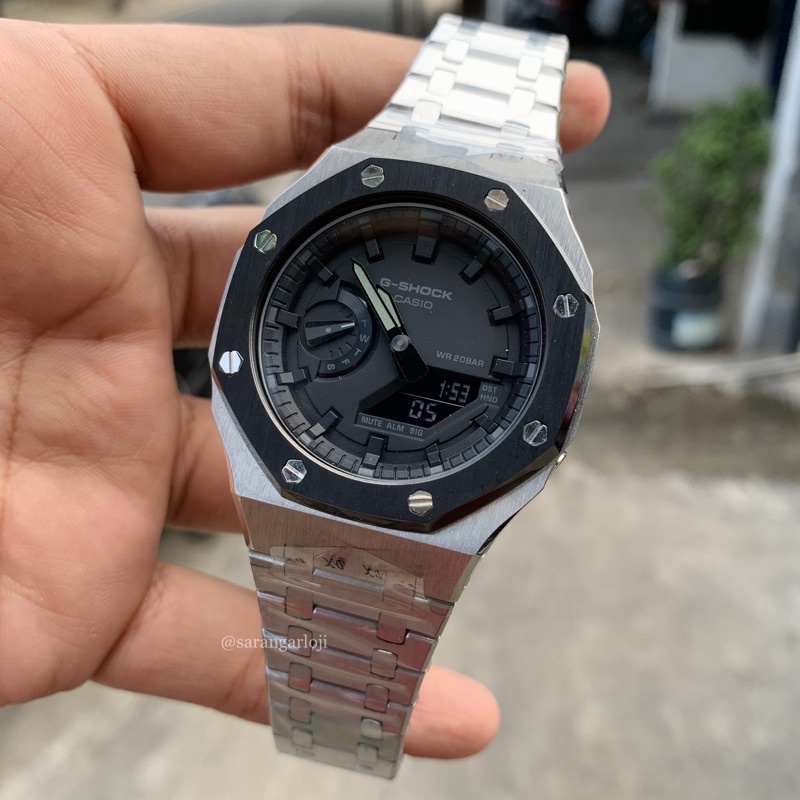 Jam Tangan Gshock GA2100 Original Custom AP List hitam