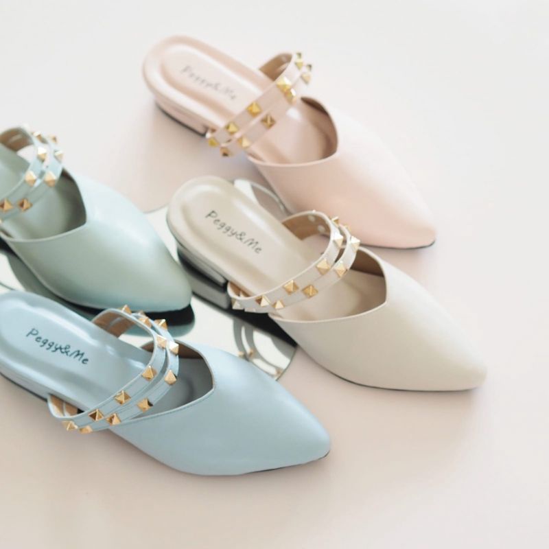 AZIZAH Sandal Sepatu Mules 3cm / Mules Heels / Sendal Mules Wanita Hak 3cm /  Sendal TiTokers / Send