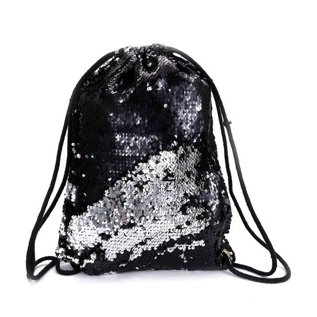 32005 REVERSE SEQUIN STRING BAG / TAS SERUT SEQUIN / TAS SERUT BLING BLINK IMPORT KOREA MURAH