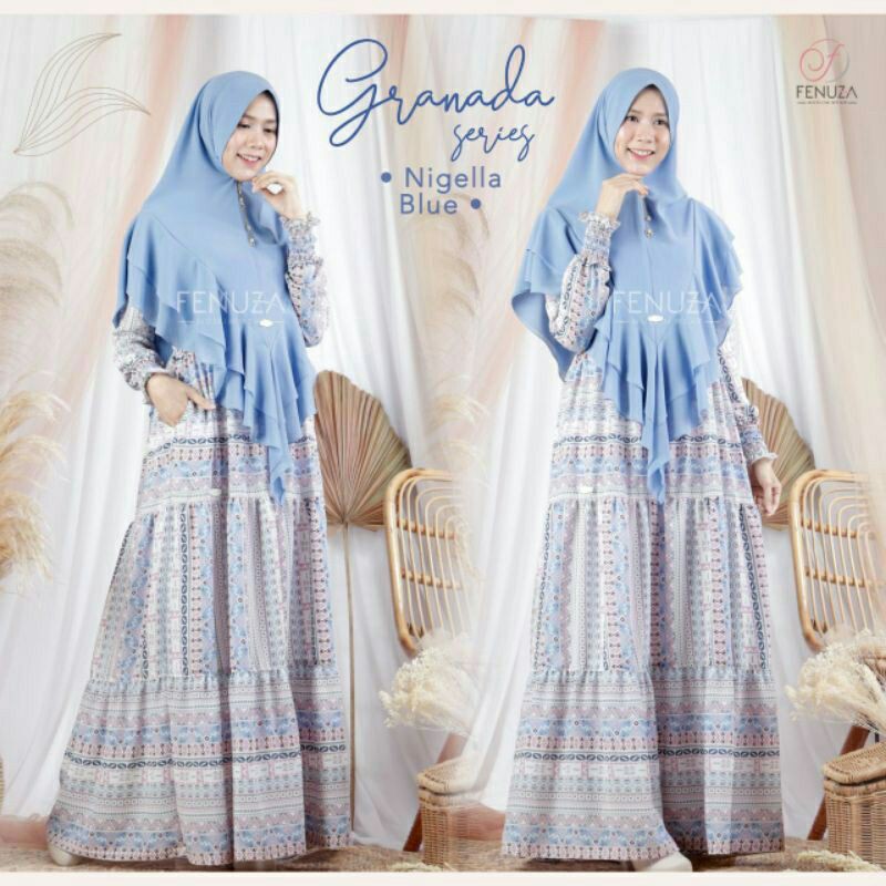 GAMIS GRANADA SERIES BY FENUZA | GAMIS MUSLIMAH | PAKAIAN WANITA MUSLIM