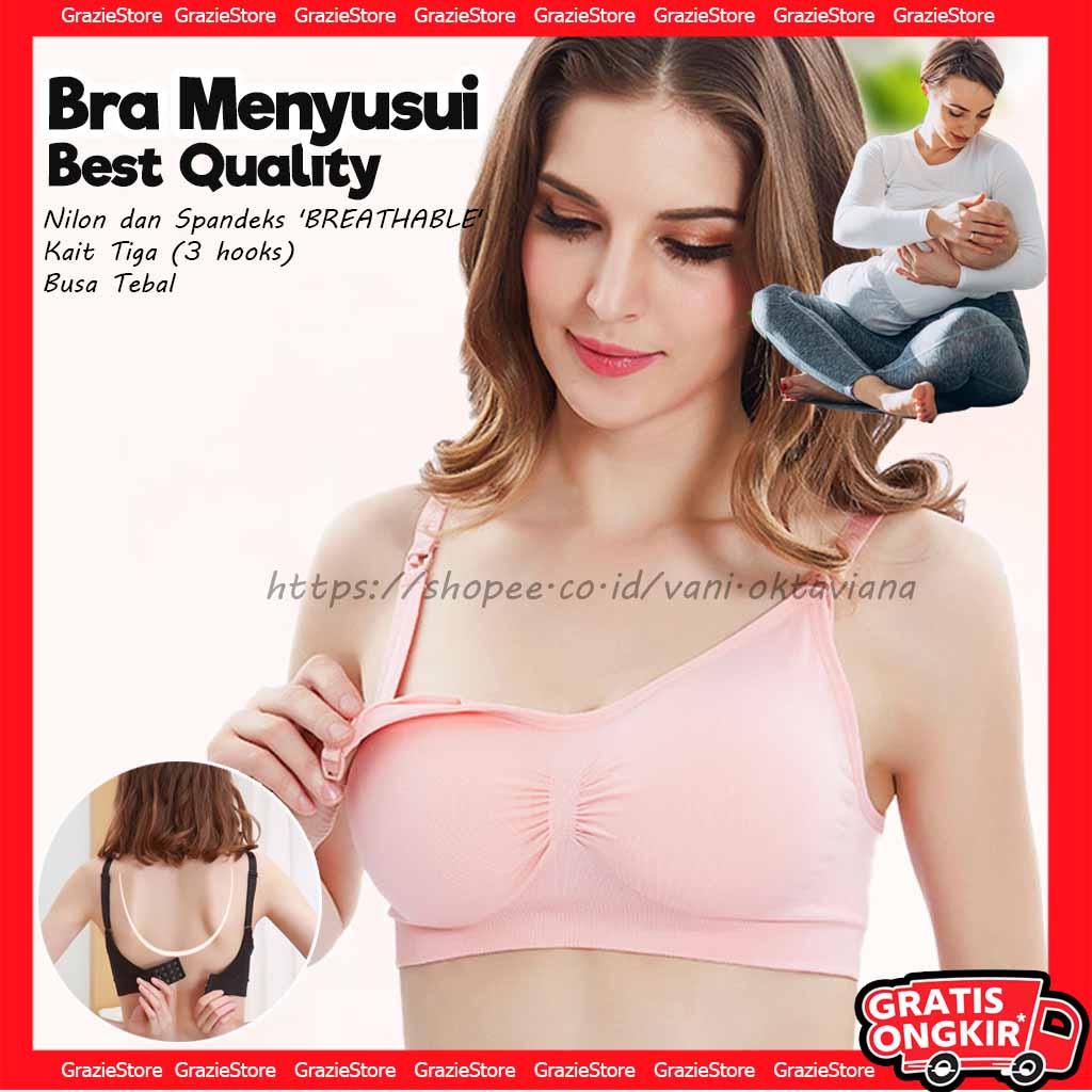 BRA Menyusui JUMBO Bra JUMBO BH Wanita Nursing BRA  BH Ibu Hamil BH Menyusui Tanpa Kawat