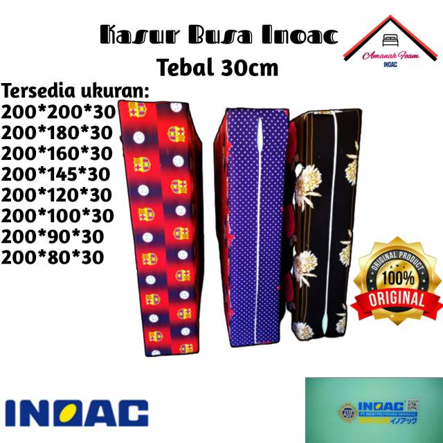 kasur busa inoac tebal 30cm / kasur busa inoac original murah dan bergaransi