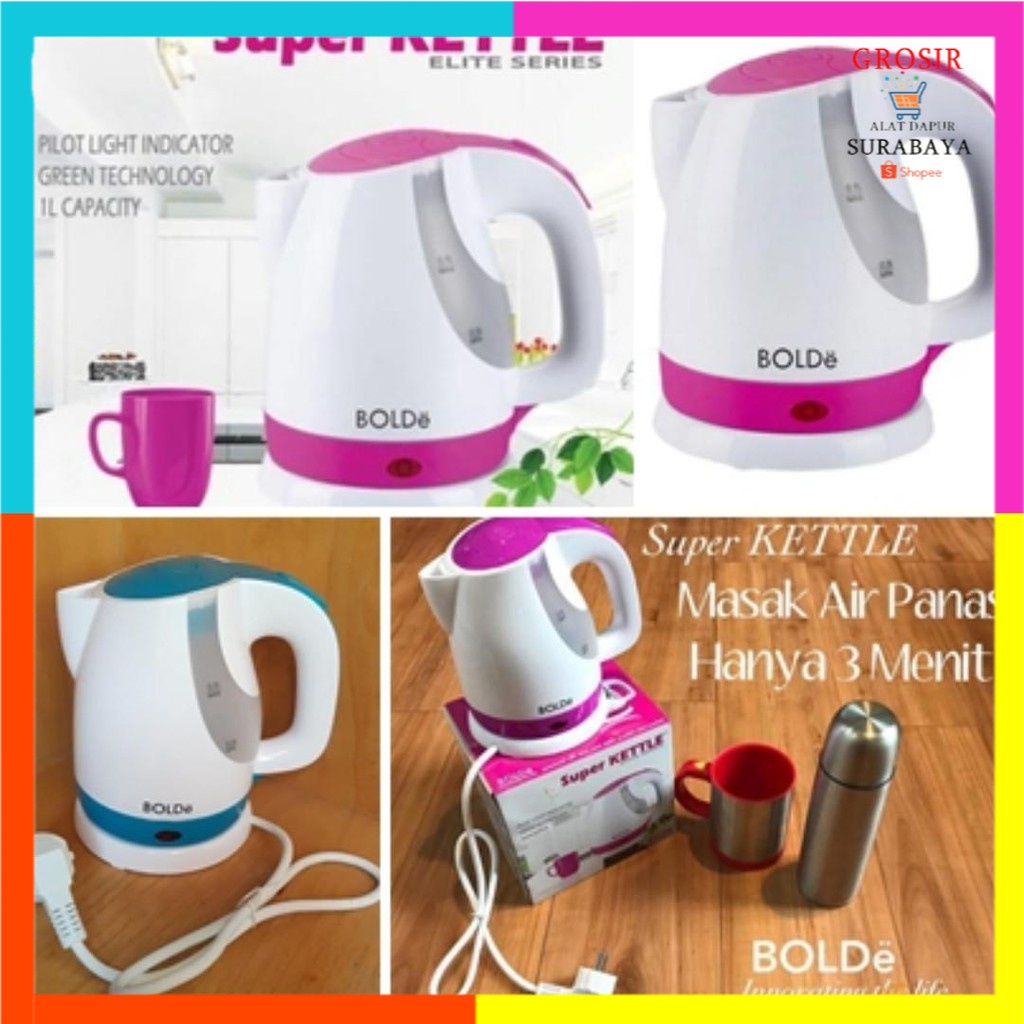 BOLDE SUPER KETTLE / kettle listrik bolde /Super kettle bolde