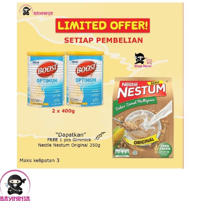 

Big Sale NUTREN Boost Optimum Susu Pertumbuhan Vanila Vanilla 400g / 400 g Big Sale