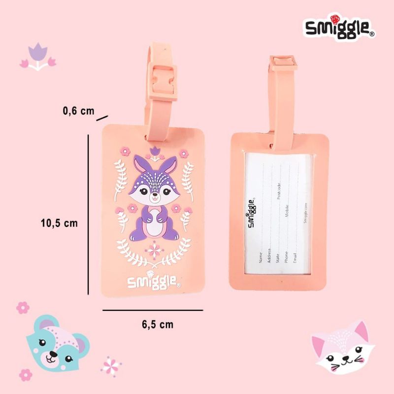 name tag Smiggle/Smiggle name tag rubber/Smiggle Id card/name tag anak