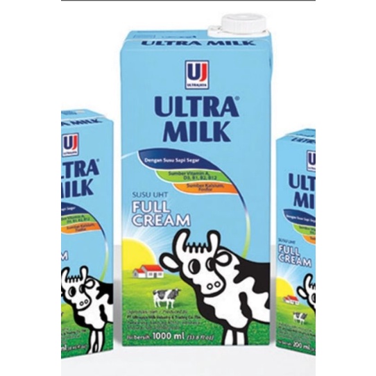 

[PROMO MURAH LEBAY] Susu Ultra full cream 1000ml 1 Liter