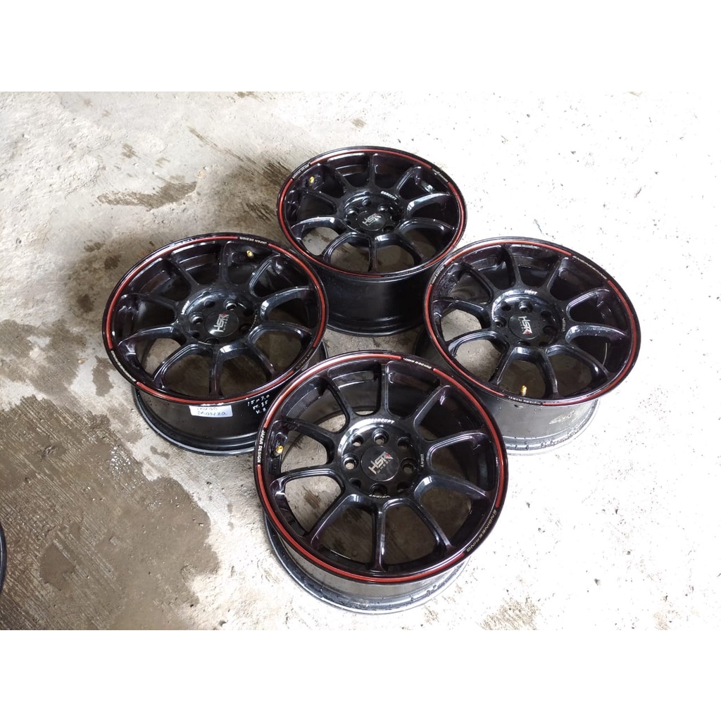 velg pelek mobil racing hsr second zico ring 15 lubang 4/100/114