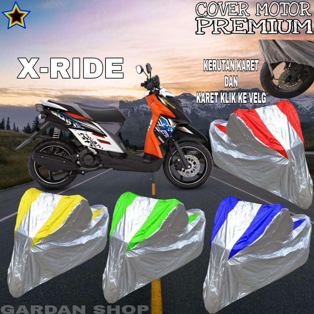 Saruung Motor X-RIDE Silver KOMBINASI Body Cover X-ride PREMIUM