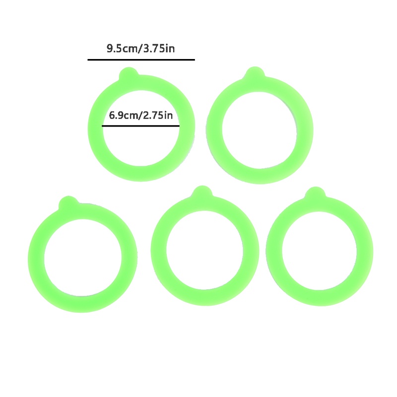 5pcs / set Gasket Silikon Kedap Udara Anti Bocor Untuk Makanan