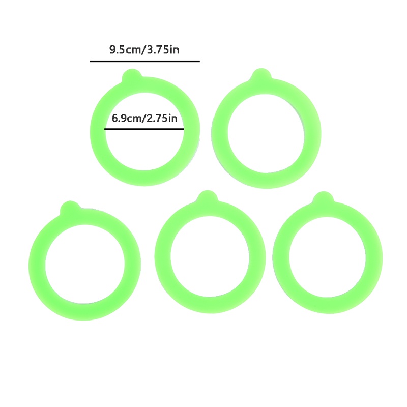 &lt; E2id &amp; &gt; 5Pcs / Set Gasket Pengganti Bahan Silikon Food Grade Anti Bocor