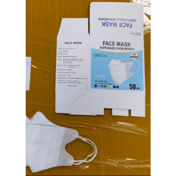 Masker Duckbill Murah isi 10/pack &amp; 50/pack (varian)