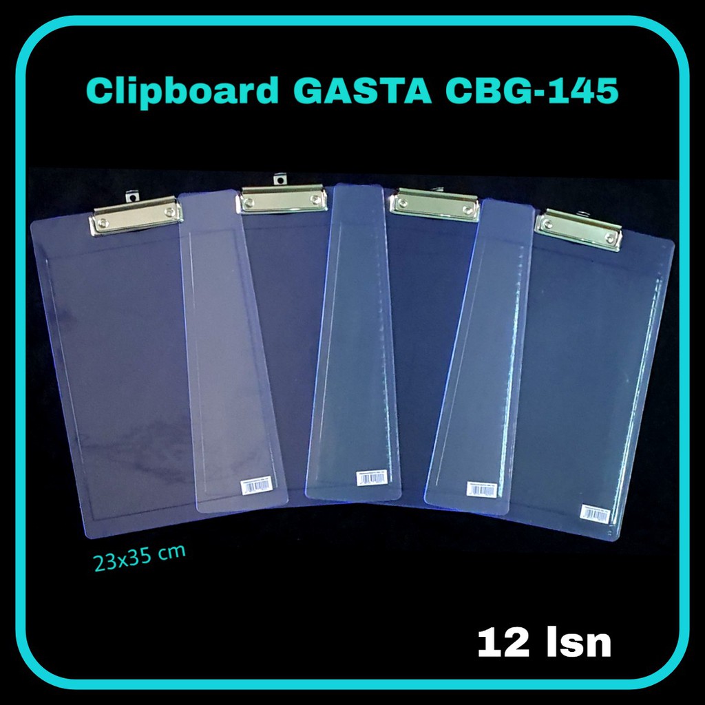 

ILP Clipboard Plastik MICROTOP CBG-145 / Papan Jalan / Clip board / Papan Ujian