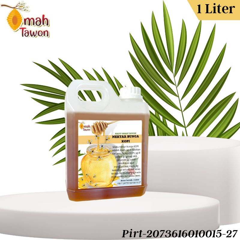 Madu murni Omah tawon nektar bunga kopi 1 Liter