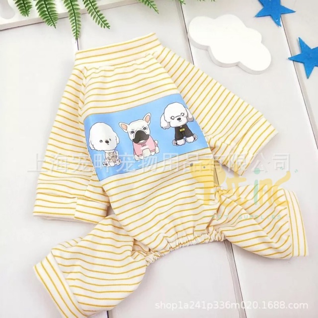 Pet trio pooches sleep wear