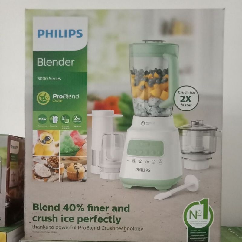 PHILIPS BLENDER PLASTIK 2L HR2223/30 HR2223 HR 2223 GARANSI RESMI