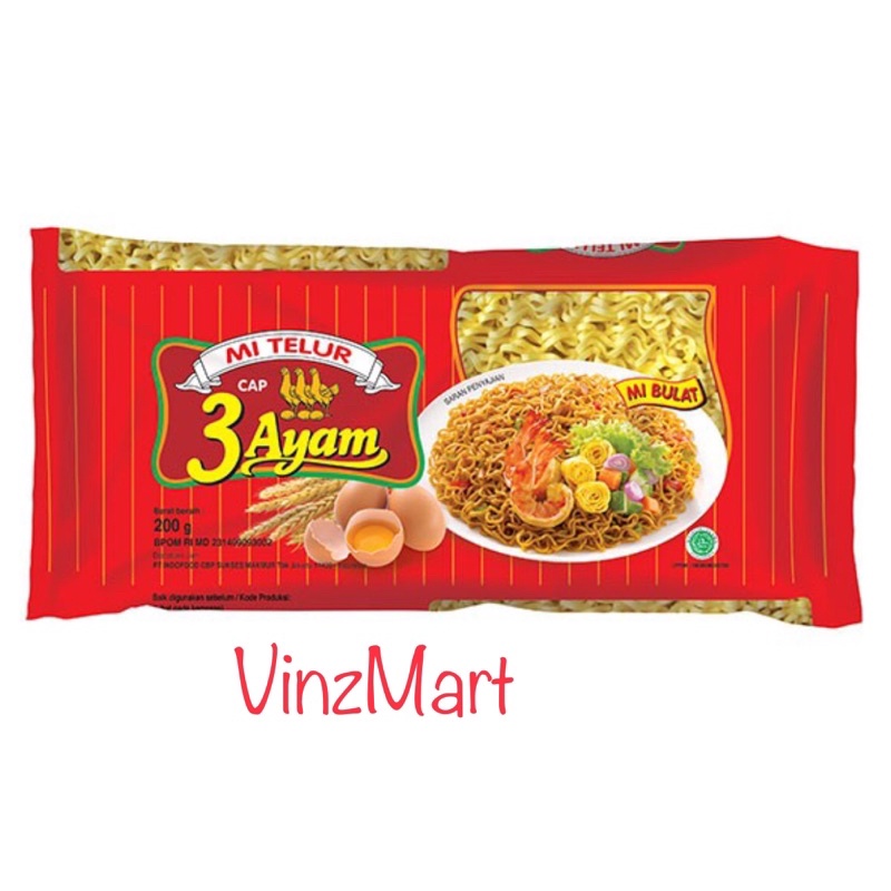 

Cap 3 Ayam Mie Telor Mrh 200 Gr