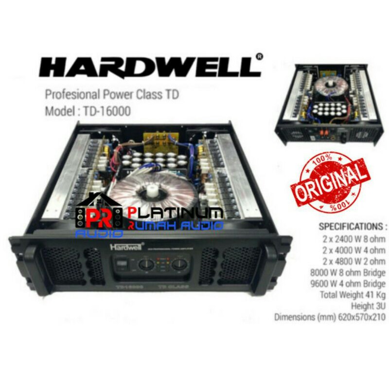 Power Amplifier HARDWELL TD 16000 TD16000 TD-16000 ORIGINAL CLASS TD