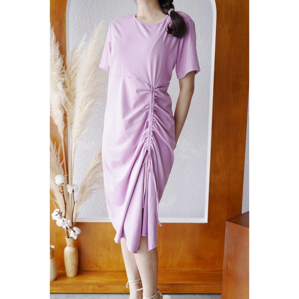 Dress Serut Ayako Casual Dress Wanita