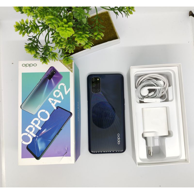 Second oppo A92 ram 6/128 Gb, termurah dan super mulus pemakaian 1 bulan