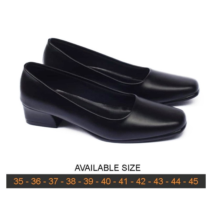 ZG-027 Sepatu Formal Wanita Big Size Pantofel cewe ukuran besar jumbo 35 Sampai 45 Oxford Hitam