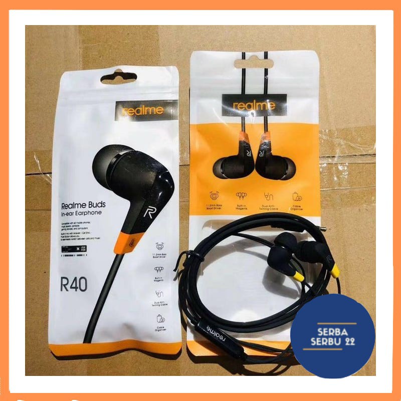 Headset Realme R1 Stereo - Handsfree Earphone Android Universal (SS)