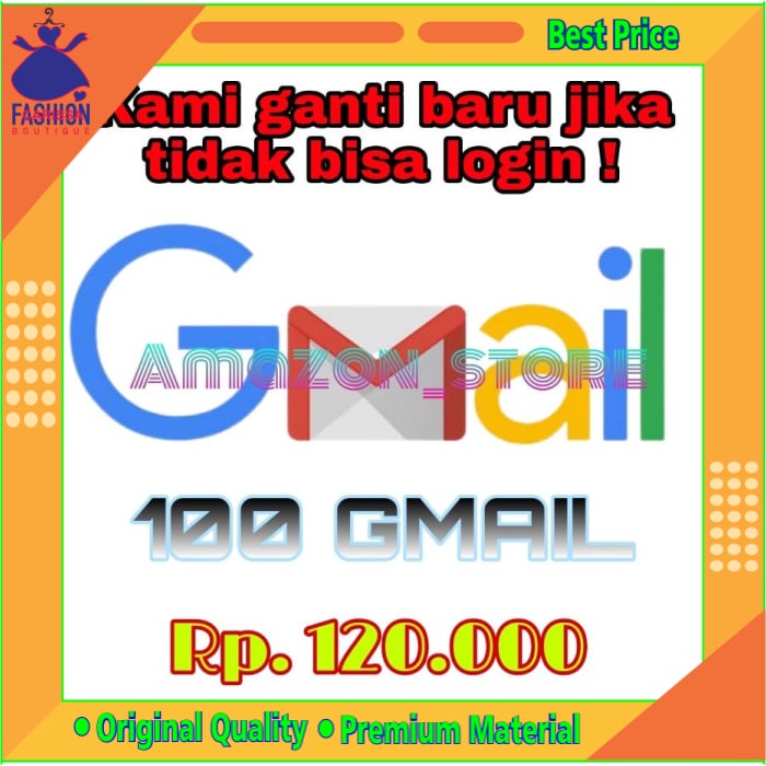 [Carissa] Promo Tanpa Ongkir 100 Akun Gmail Fresh High Quality Gmail Pva Tinggal Login Kirim